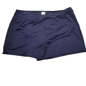 Lands End Swim Shorts Size 22 Blue inside Liner 3.5" Inseam NWT